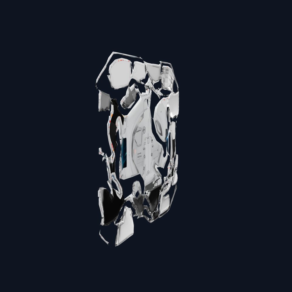 Futuristic Display Console model pack with control interface